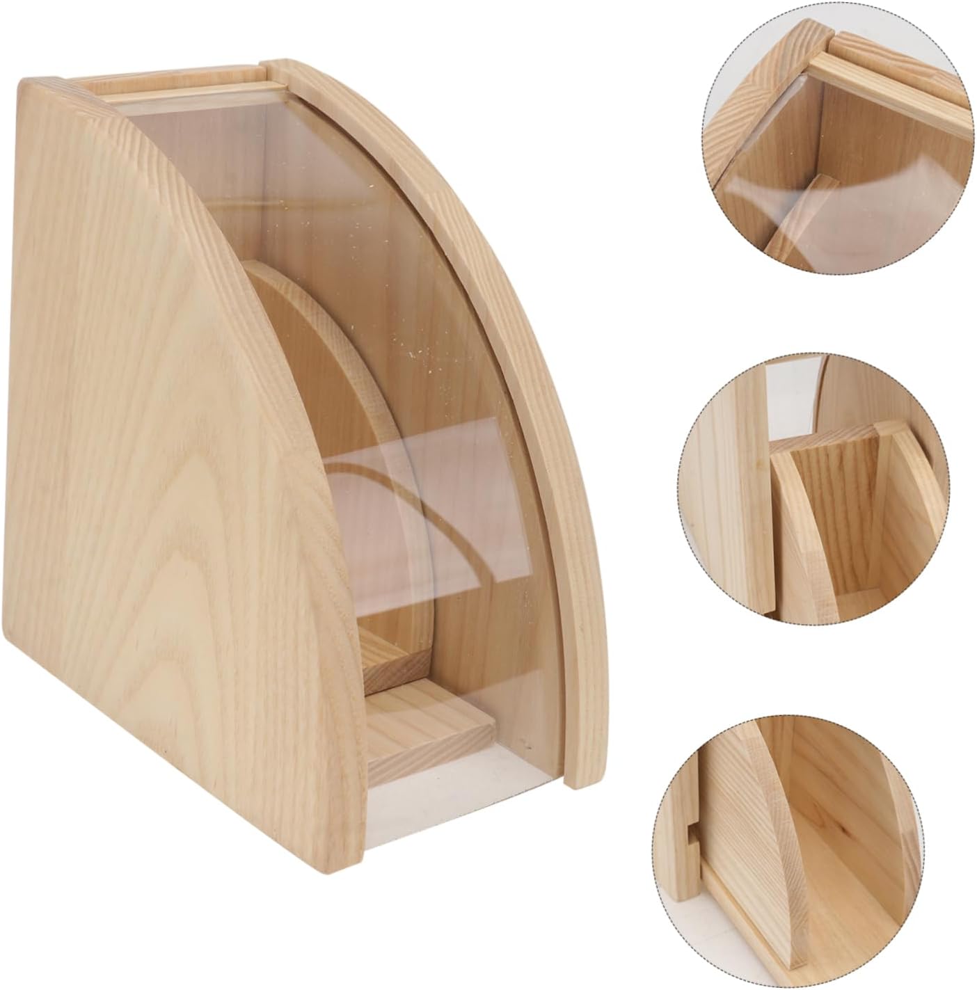 Wooden Filter Box for Coffee Filters Reusable Stand Design Natural Beautiful