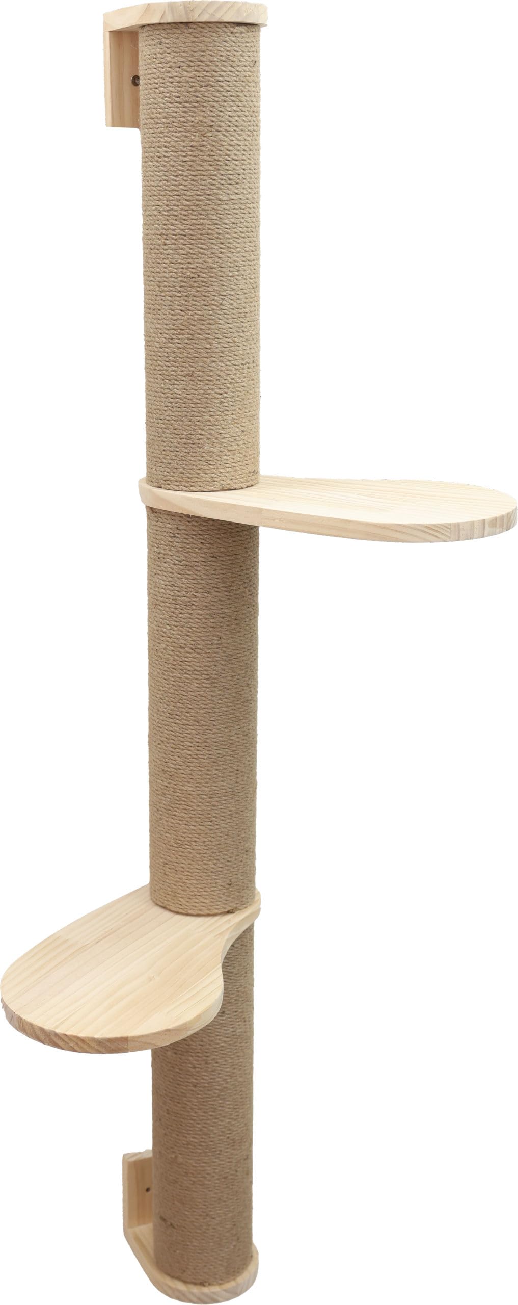 Kerbl Hobbyfarming Scratch Post Timber, W. Jute, Length 127 cm,