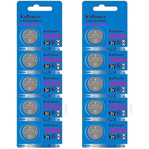 KaPonsec CR2325 3V 3V Lithium Button Coin Cell Buttery-10Packs Cover