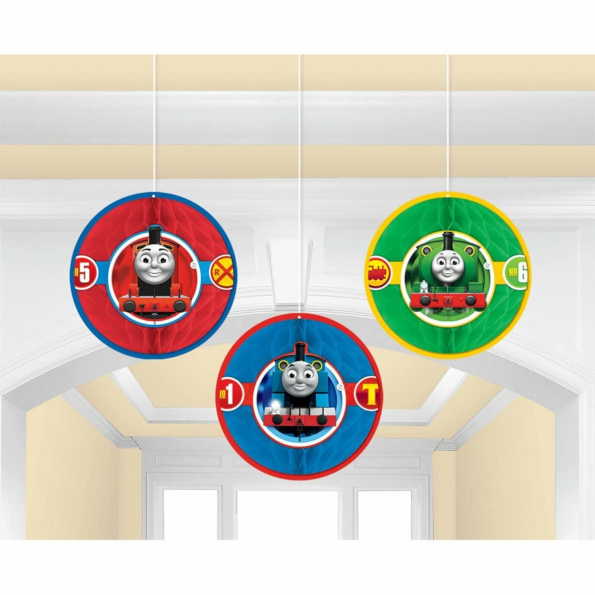 Amscan International 291752 Thomas and Friends Honeycomb Decoration Kit