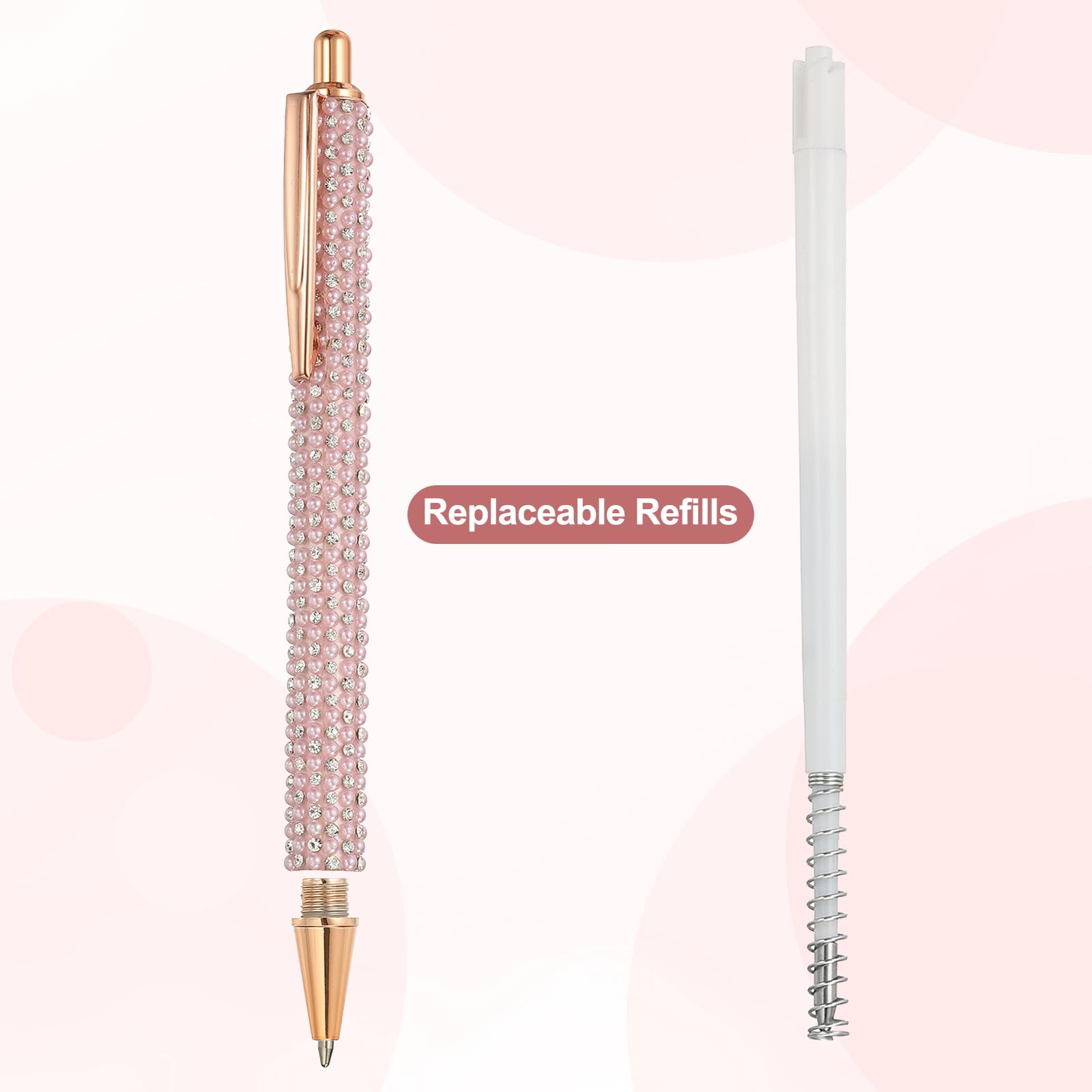 PATIKIL Rhinestone Metal Ballpoint Pen - Image 4
