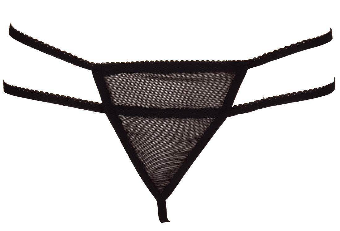 MYYNTIWomen’s G –String Panty Black_Color Free Size (Pack of 1)