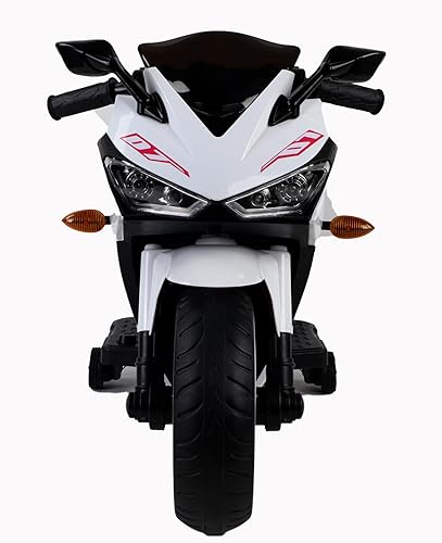 Miniatura 4 de Motocicleta eléctrica de 12 V para niños, motocicleta eléctrica de 550 W con ruedas de entrenamiento, ruedas ligeras, acelerador manual, luces LED,