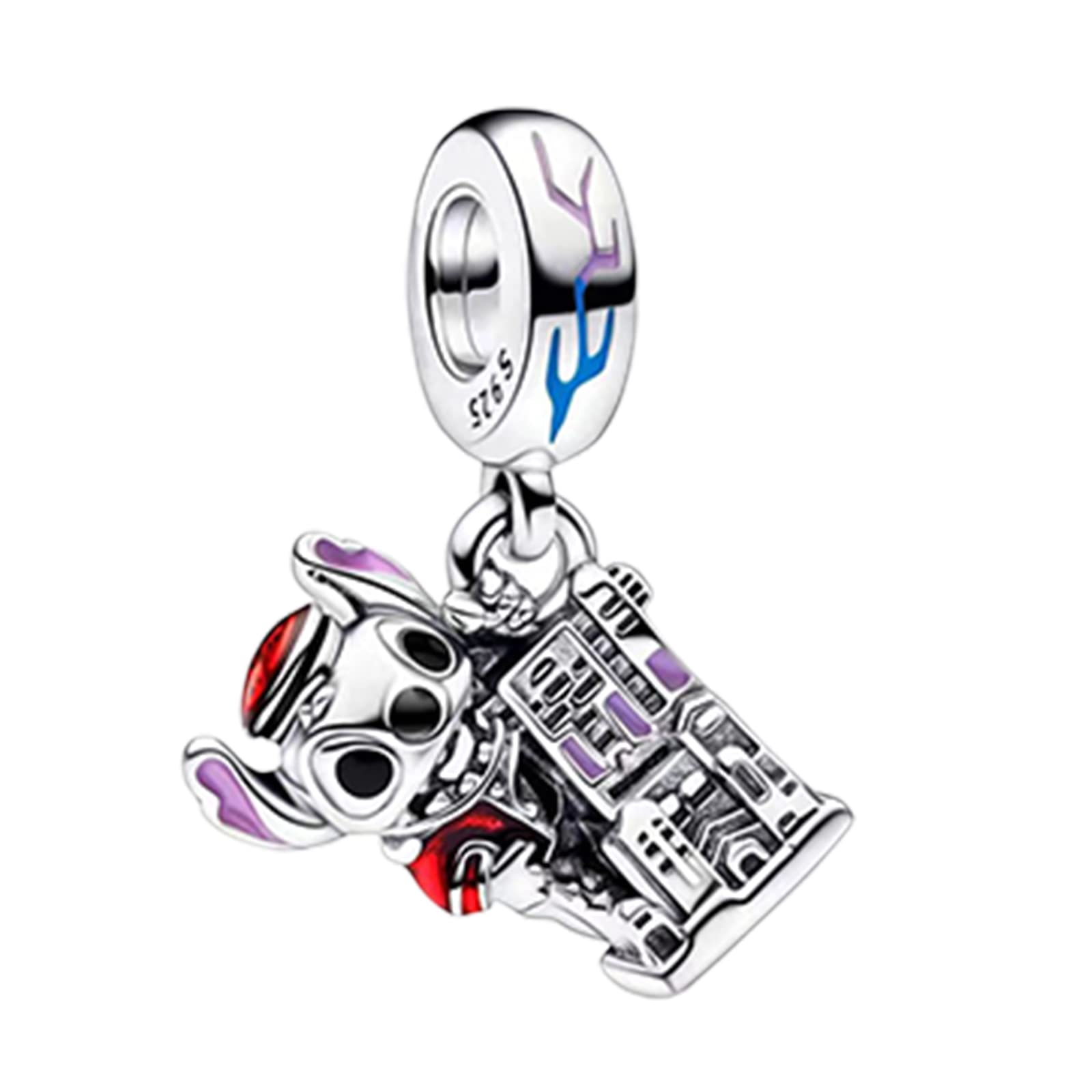 H.ZHENYUE925 Sterling Silver Charms Cartoon Duck Mouse Bear Elephant Chinese Dragon Dangle Beads for Bracelets and Necklaces Jewelry for Women