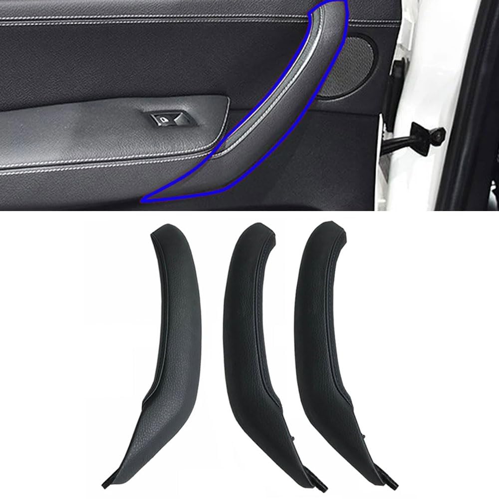 3PCS Leather Door Handle Outer Covers for BMW X3 F25/X4 F26