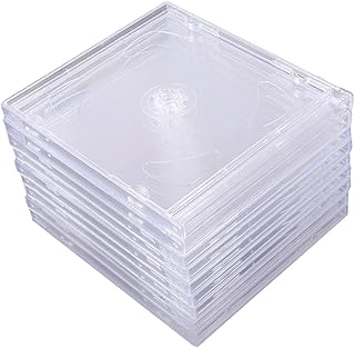 NUSITOU 9 Pçs Estojos De CD Transparentes Para Joias De Plástico Estojo De Acrílico Transparente Suporte De CD Transparente Suportes De Dvd Acrílicos Estojos De Dvd Acrílico
