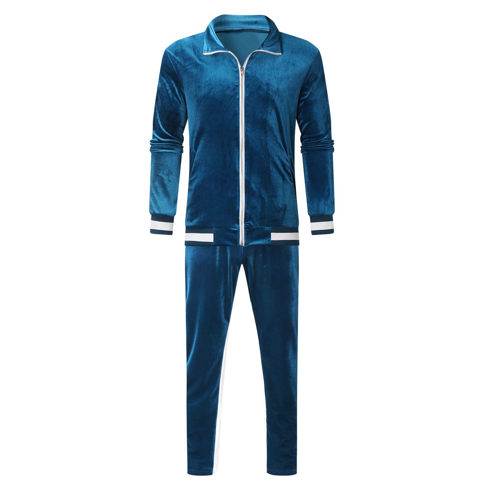 Uomo Tuta Sportiva 2 Pezzi Fitness Leggera Casual Completo Autunnale Trend Active Hip Hop Felpa Completi da Sportivi a Maniche Lunghe con Cappuccio Pantaloni Y2K Streetwear