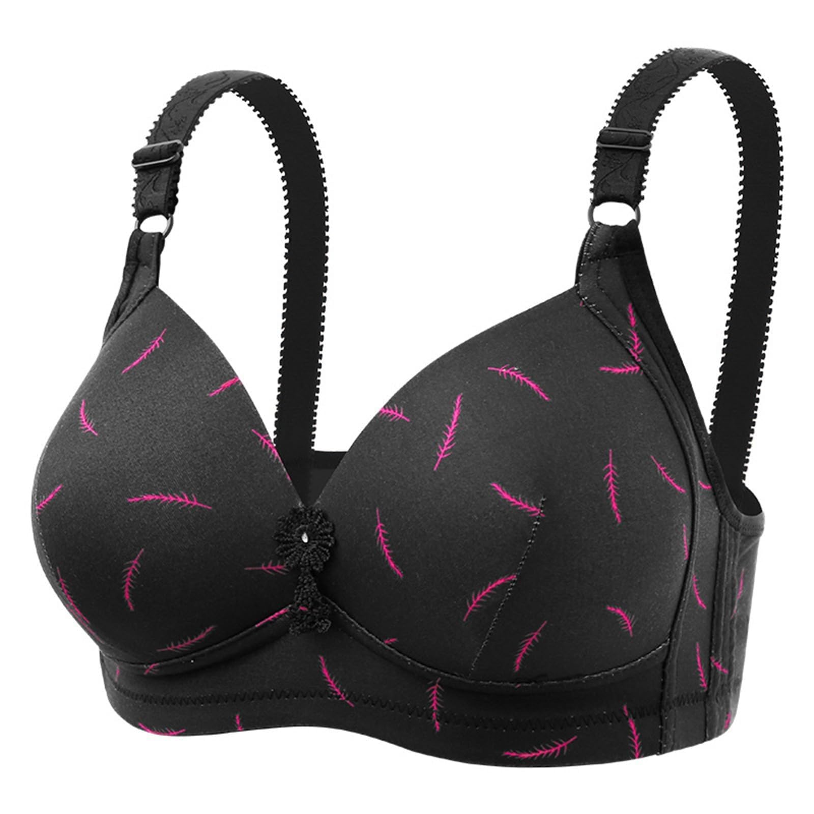 Bras for Older Women with Sagging Breasts No Underwire Plus Size Full Coverage Bra Comfortable Cotton Everyday Bras