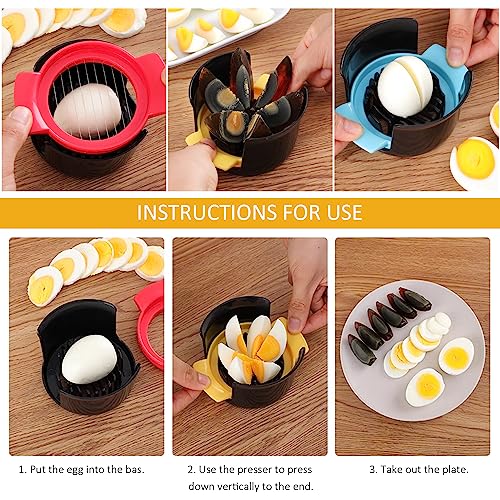 Set di 1 tagliauova 3 in 1, in acciaio inox, per