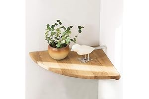 Oak Corner Shelf: Spruce Up Your Space with Rustic Charm