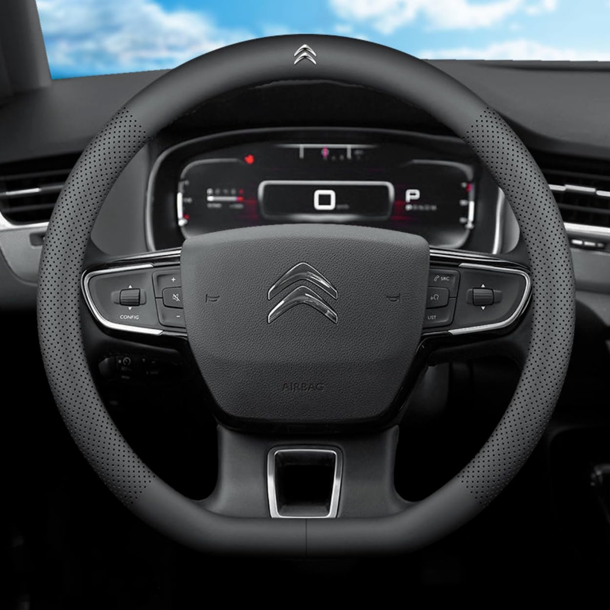 Housse Volant Daim Pour Citroën C4 Aircross 2012-2025 - Antidérapante, Confortable, Protection