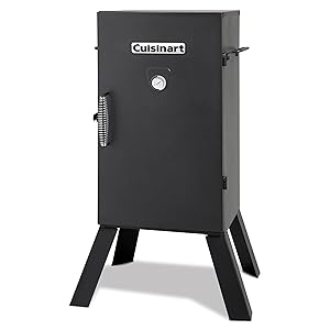 Cuisinart 30" Electric Smoker, 3 Adjustable Racks, Large Capacity BBQ Meat Smoker, Water & Wood Trays for Smoked Meat, Brisket, Salmon & Jerky, Adjustable Temperature Control