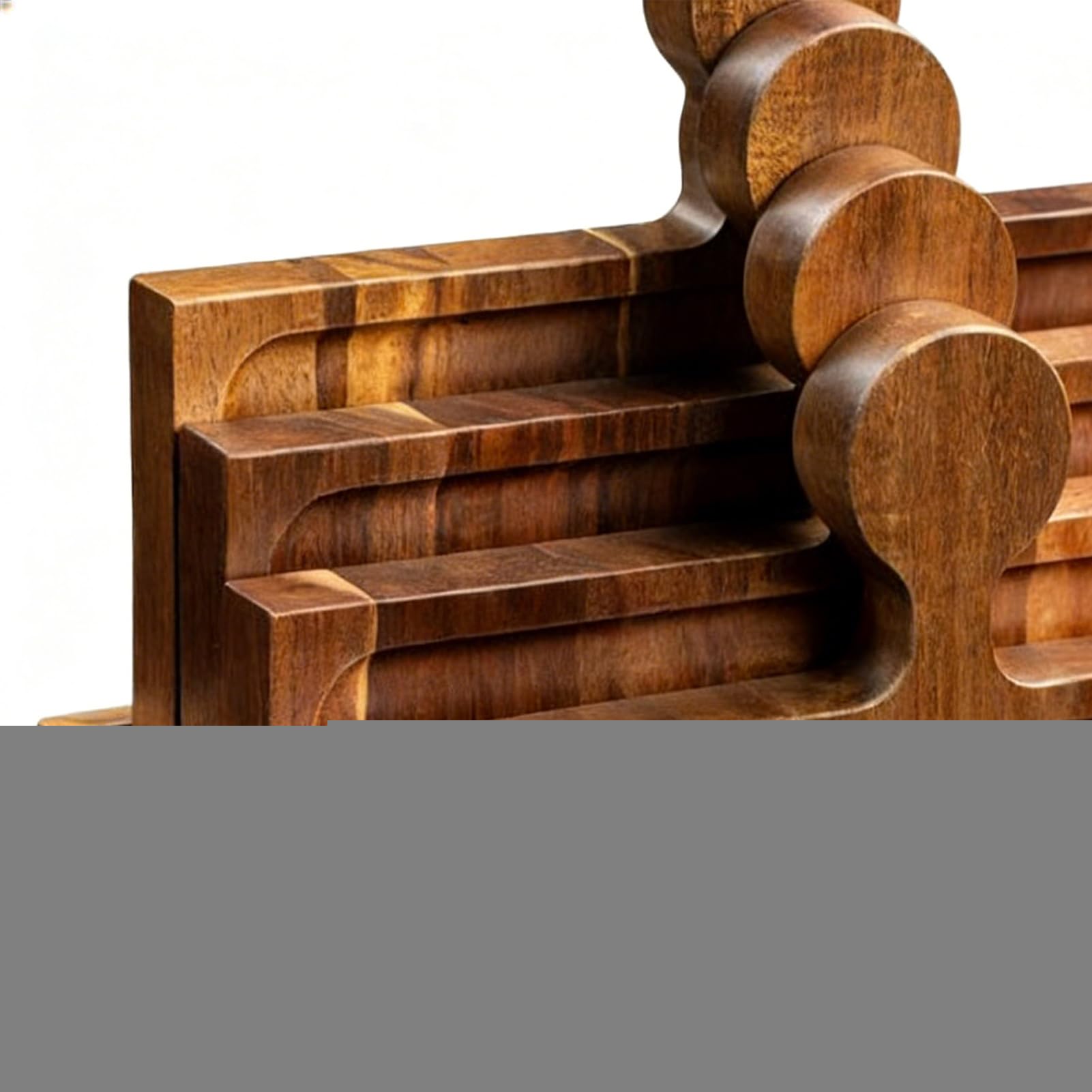 Tabla de Servir Charcutería Bandeja De Madera Para La Cocina | Set De Puzzle Para Tabla De Embutidos para Frutas Frutos Secos Queso Carne Pan Reuniones Familiares Navideñas
