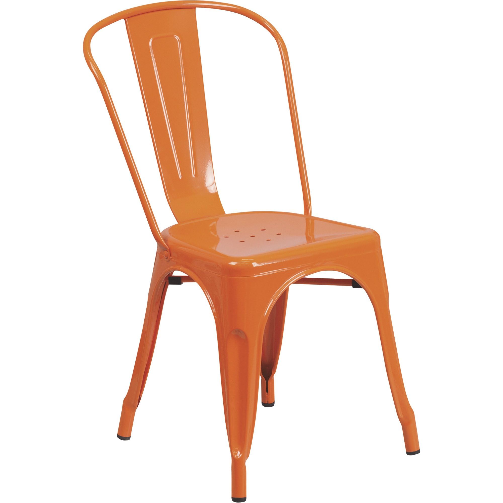 orange metal patio chairs