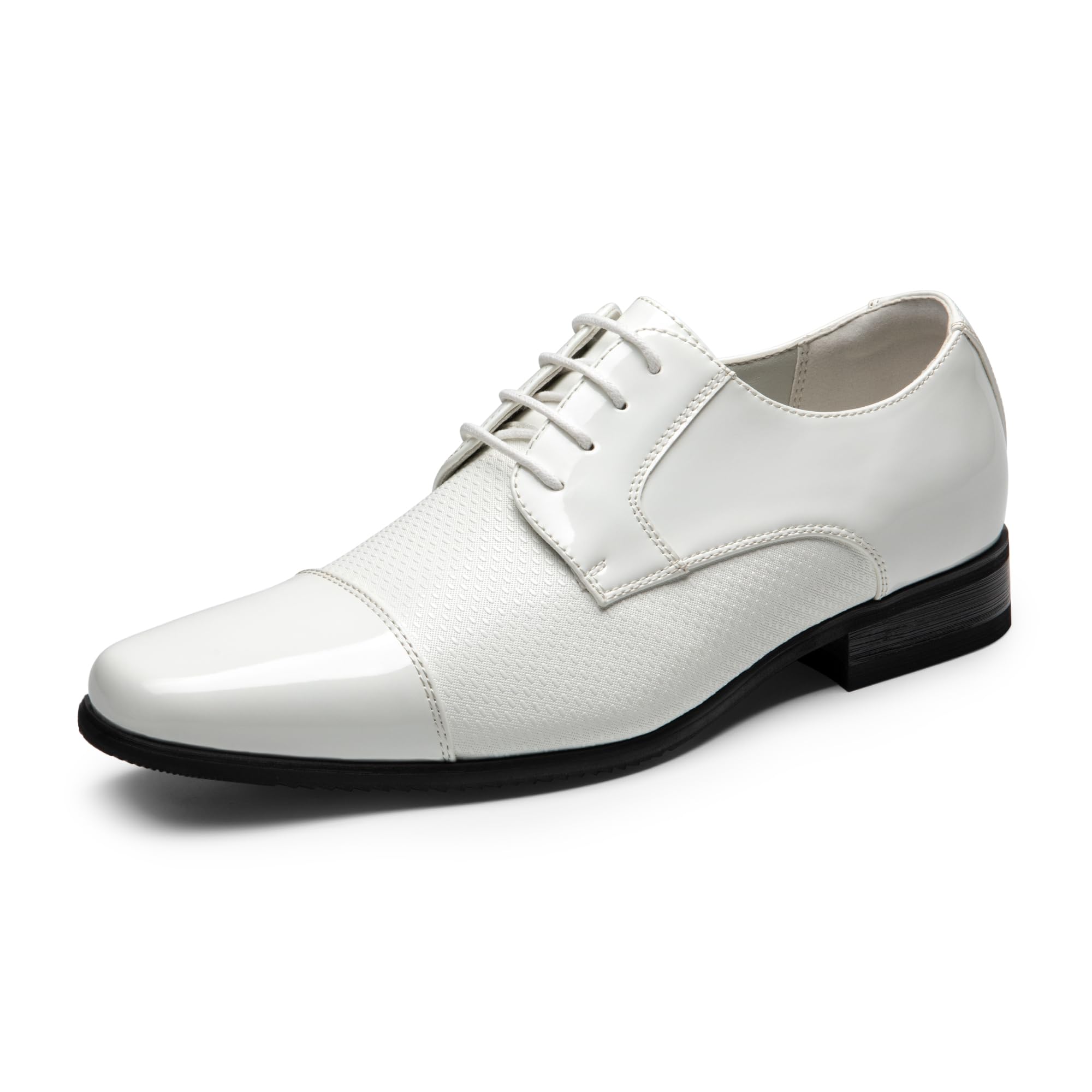 Bruno Marc Men's Patent Tuxedo Dress Shoes Classic Lace-up Formal Oxfords