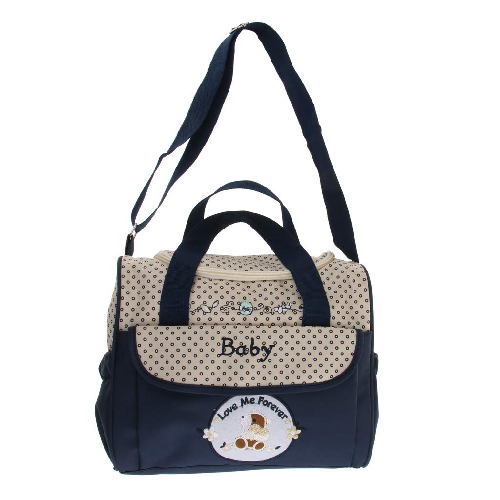 CALANDIS™ Mummy Multifunctional Baby Diaper Changing Maternity Handbag Dark Blue | Diapering-image-44
