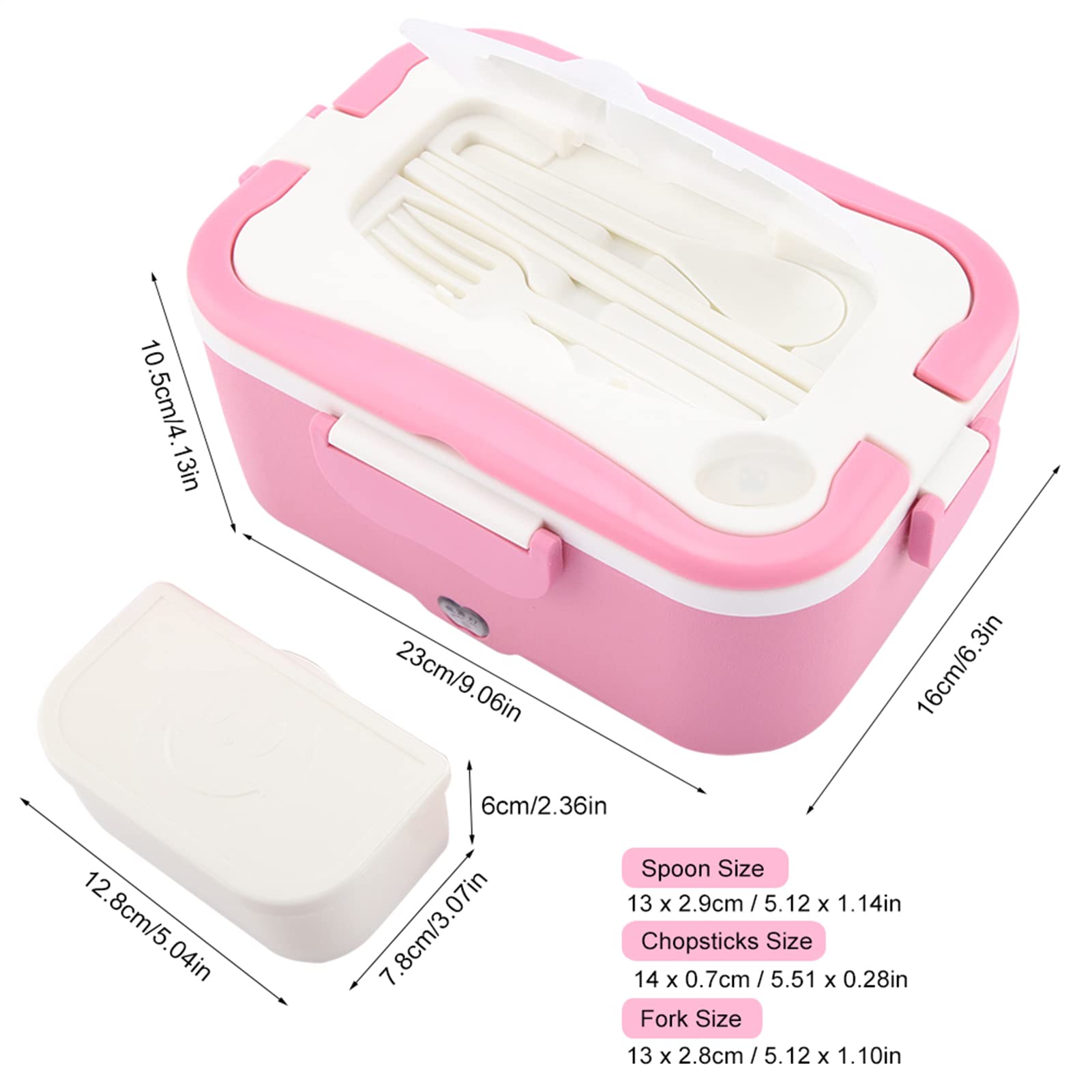do elektrycznego podgrzewacza samochodowego pudełka na lunch, 1,5 l, przenośny przenośny do żywności, w podróży, zasilanie 12 V / 24 V DC, (24 V)