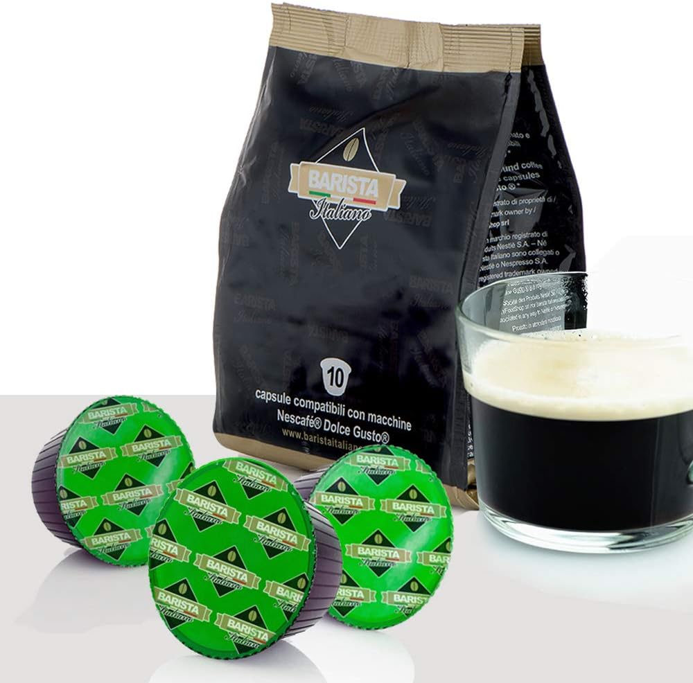 Barista Italiano 80 Dolce Gusto Compatible Pods (LUNGO INTENSO, 80 Capsules, 80 Servings)