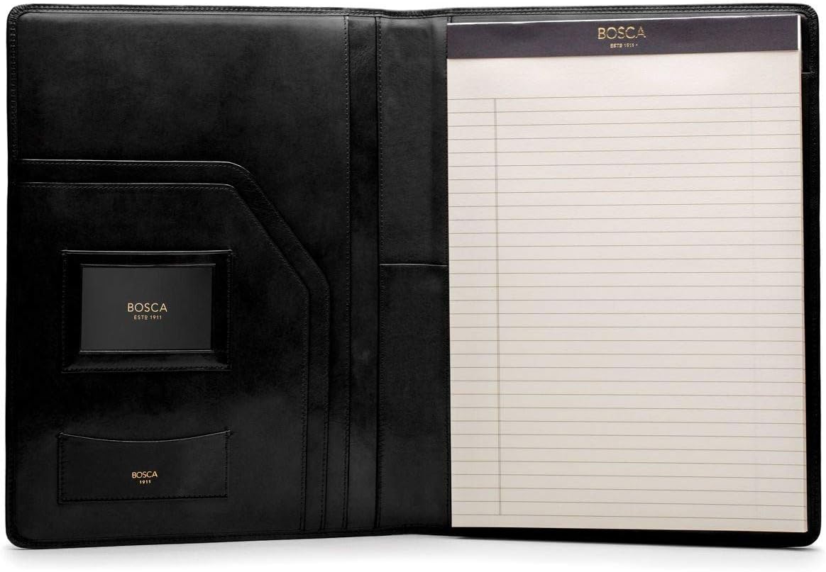 Uр Tо 40% оƒƒ Bosca Old Leather All Leather Pad Cover Portfolio - Black 942-59