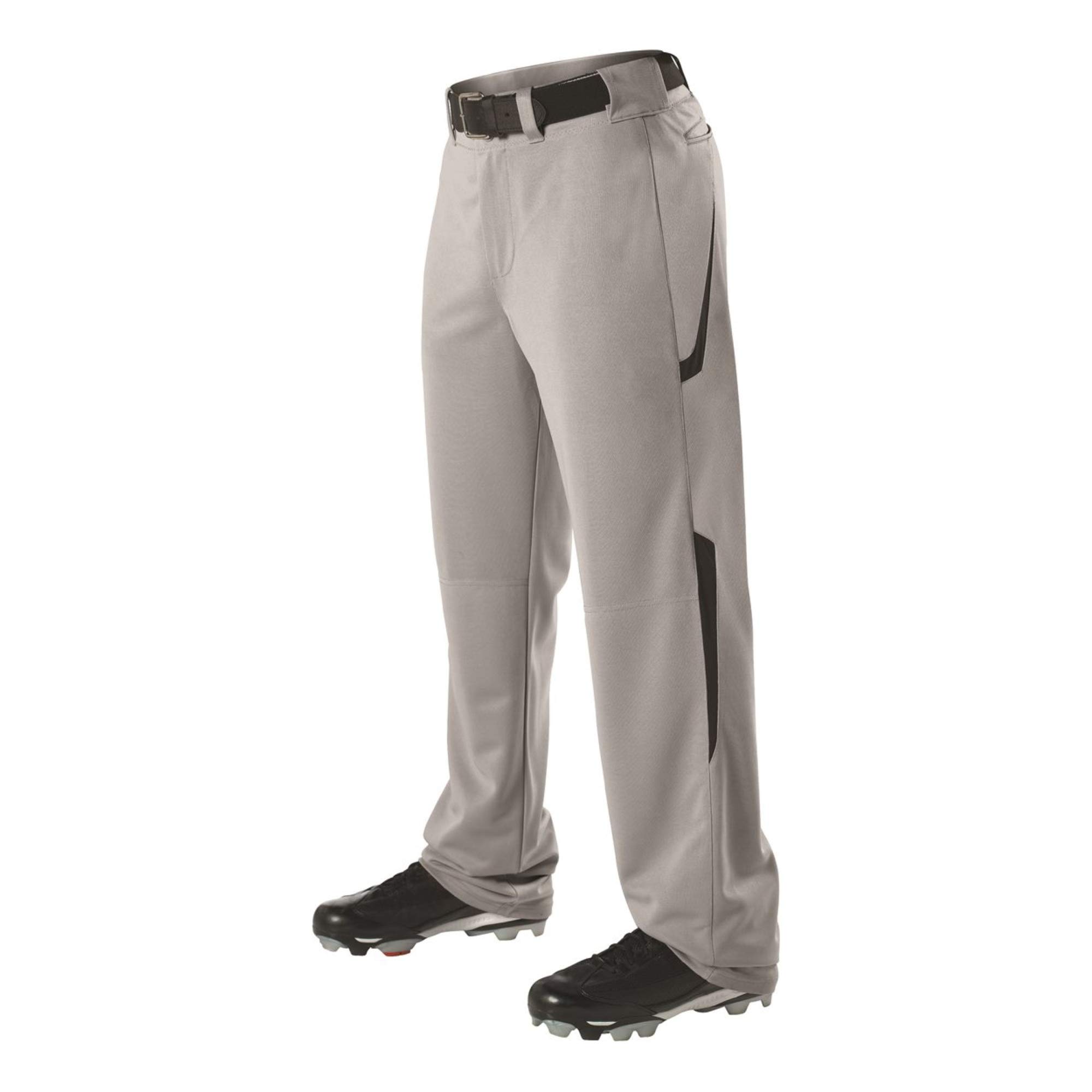 Alleson Athletic Two Color Baseball Pants XL Grey/ Black