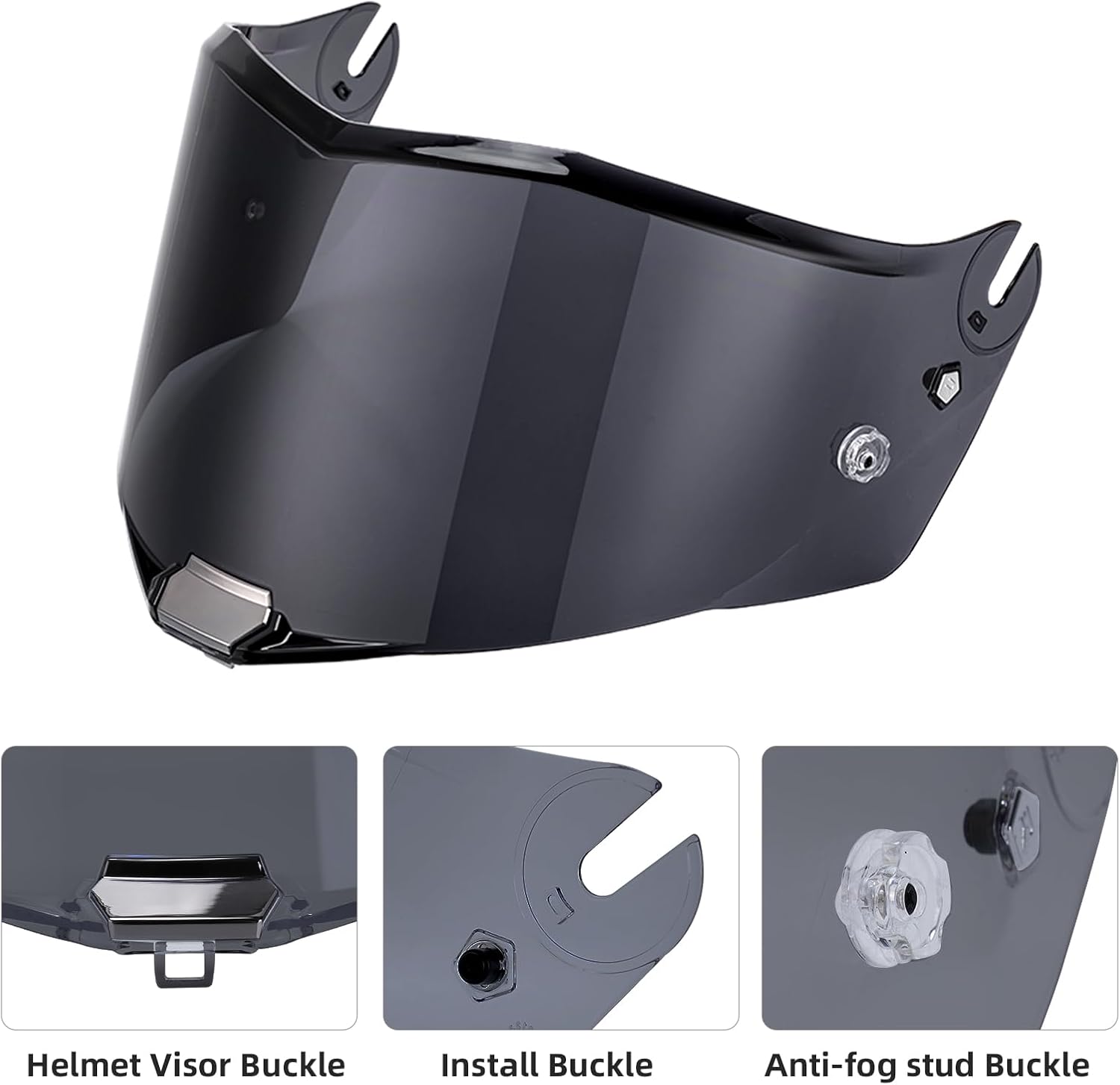 VCOROS Helmets Shield for Thunder Carbon Fiber Full Face Motorcycle Helmets Visor Replacement