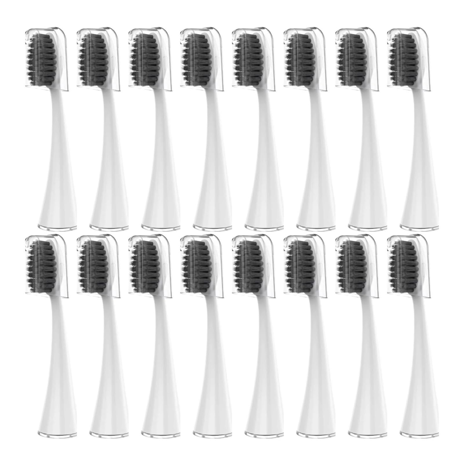 Cabezales de cepillo dental, compatible con Seago, SG-540 | 4 piezas, 10 cm, plástico, adultos(16WHITE)