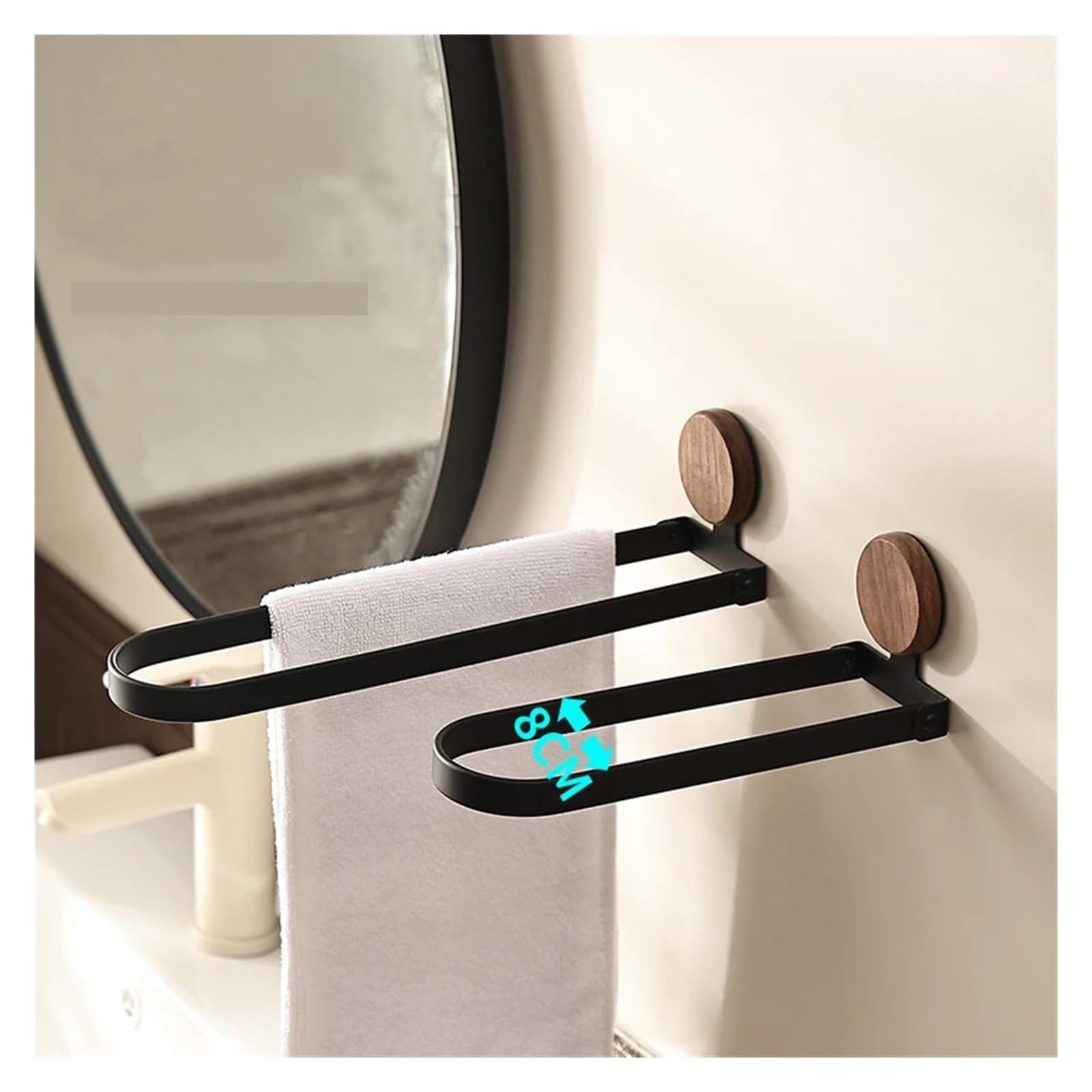 Toallero Plegable y toallero for baño