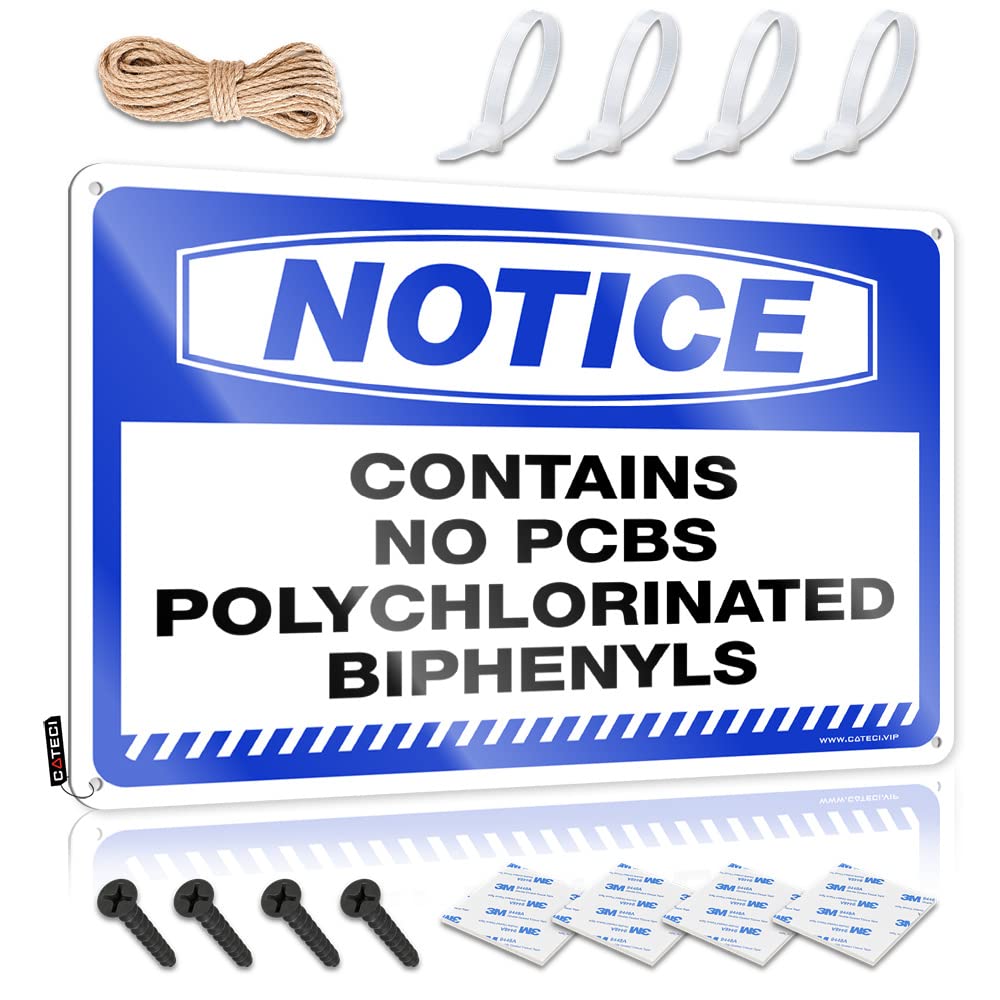 Klimora Women's One Color Microfiber Towel Notice Contains No Pcbs Polychlorinated Biphenyls Tin Sign Cooling Towel Black Towels(30X40cm)