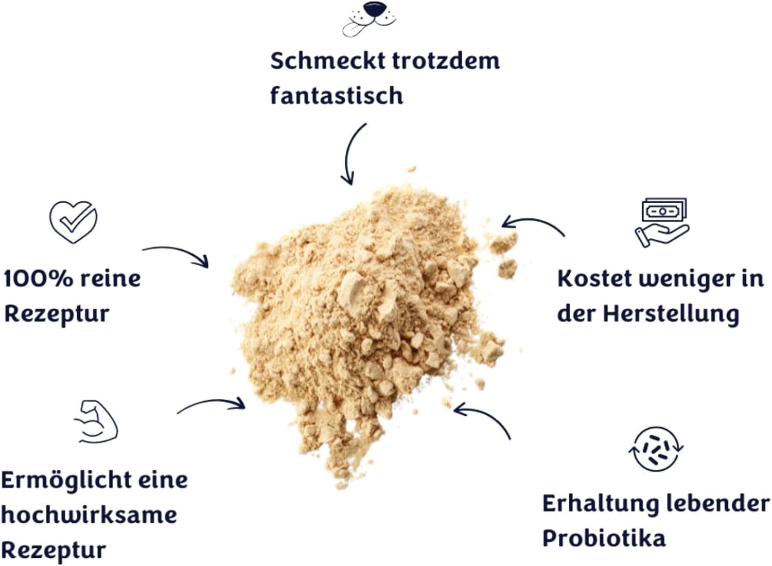 gutQR | Advanced Gut Health Supplement für Hunde | Klinisch erprobte Präbiotika, Probiotika, Postbiotika | Unterstützt Verdauung, Immunität & Hautgesundheit | Darmpulver (180 Messlöffel)