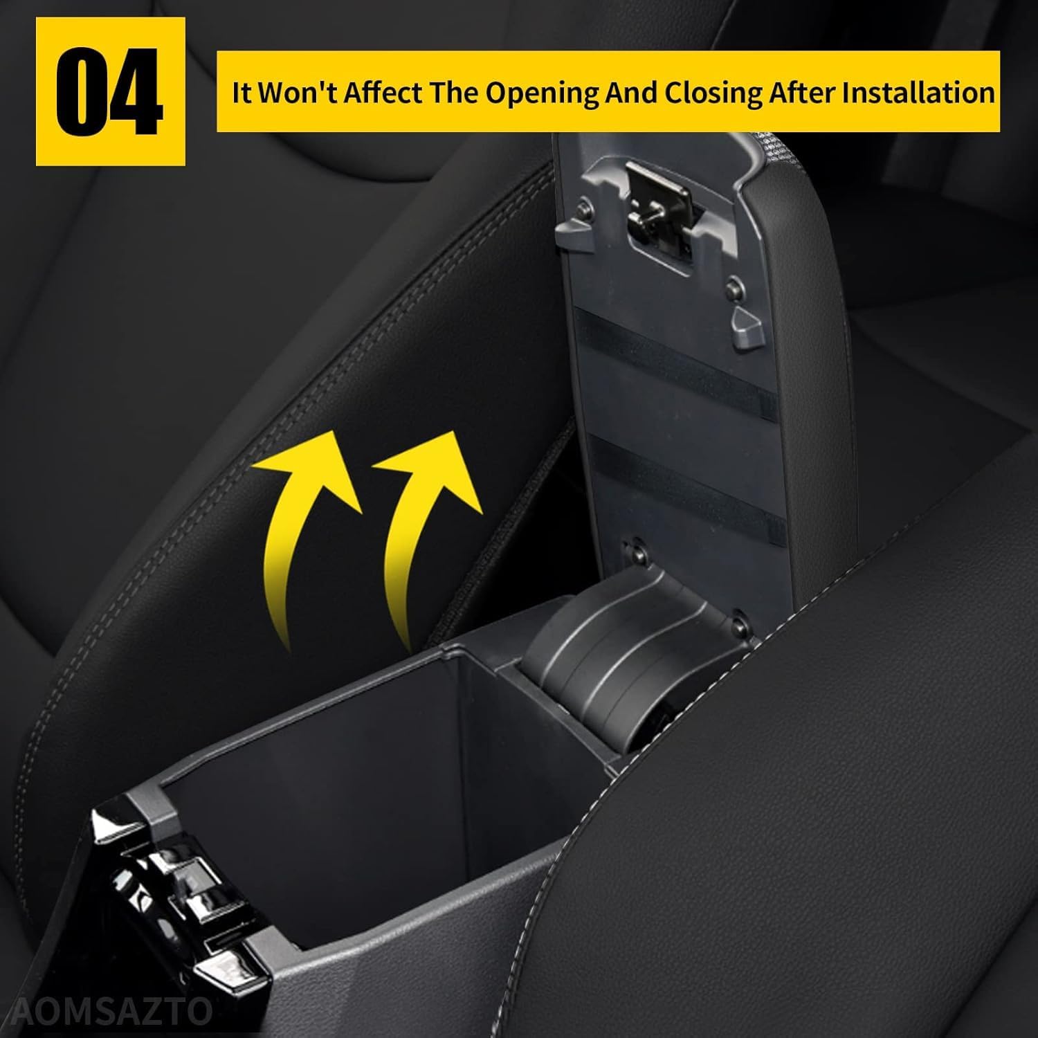 AOMSAZTO Bling Crystal Diamond Console Covers for 2012-2015 Honda Civic Leather Armrest Covers