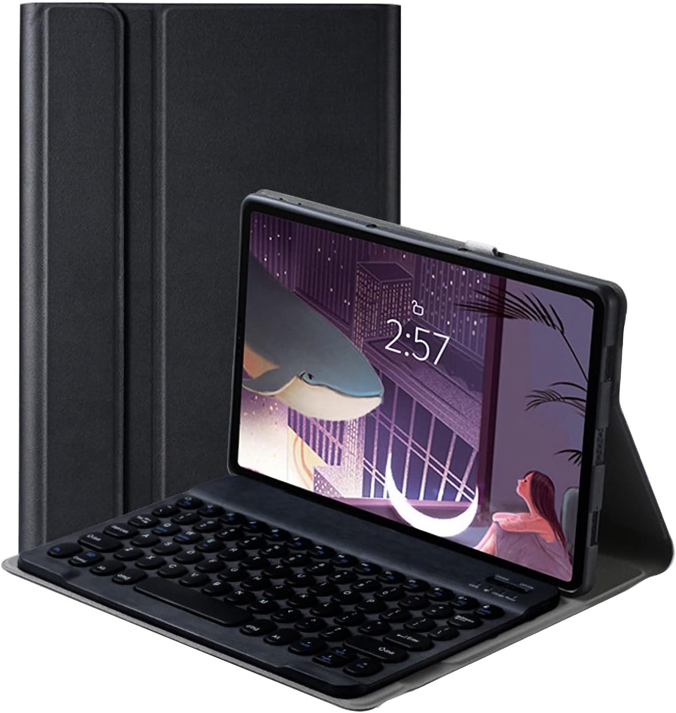 Keyboard Case for Lenovo Tab P11, Wireless Bluetooth Keyboard, Soft