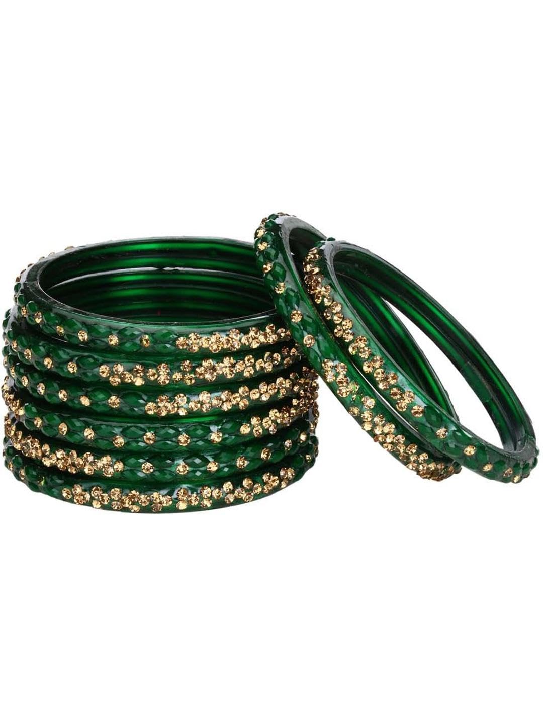 Somil Fashionable Glass Bangles/Kada Set- Perfect For Wedding, Party, Celebrations & Functions, Pack of 8, Green (B078D6DYK9) Amazon Price History, Amazon Price Tracker