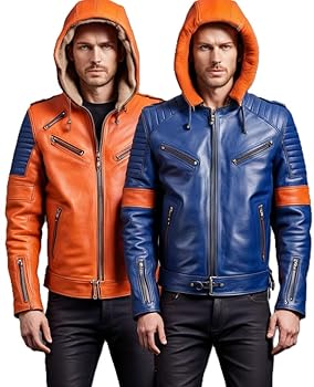 Real Sheepskin, Fashionable, Hooded, Military Style, Vintage