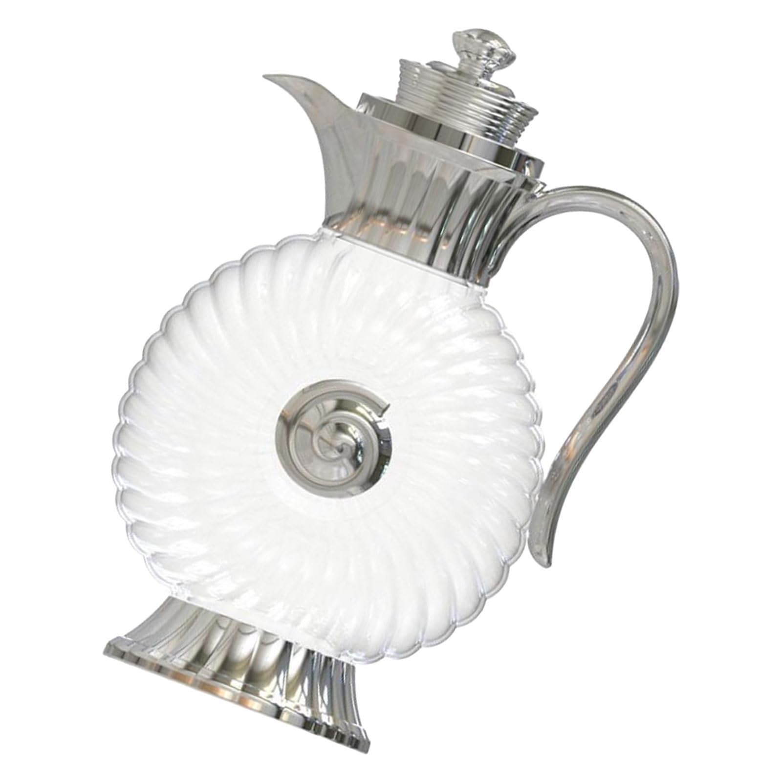 KICHOUSE Jarra de Vidrio para Agua Fría de Estilo Árabe con Gran Capacidad de 1.8l y Base Estable, Adecuado para Decoración de Cocina y Brunches Familiares