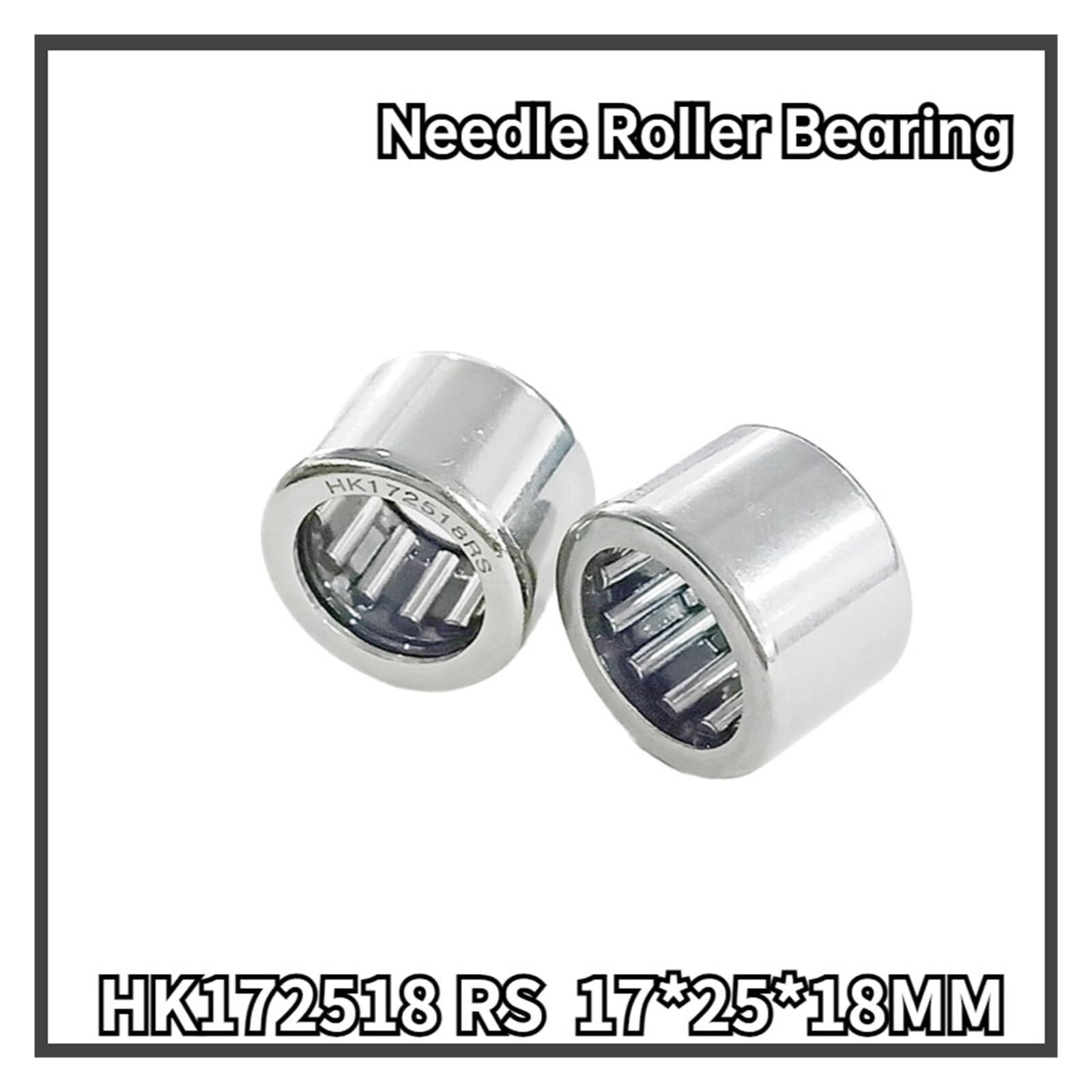 Aspectos, 2 piezas de rodamientos agujas caja cambios HK202918 20 * 29 18 HK172518 17 25 mm HK253214.8 con sello (HK202918 RS)(HK253214.8RS)