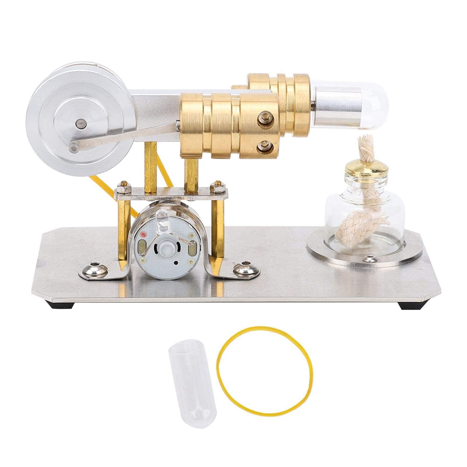 OLSKFUH Physics Experiment Education Equipment Stirling Engine Model Stirling Engine Model Brass Cylinder Physical Laboratory Equipment Education Tool Kit,
