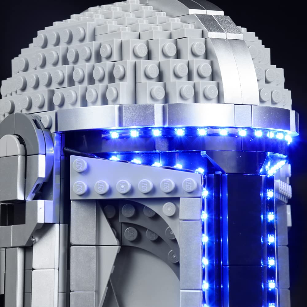 Light Kit Compatible with Lego The Mandalorian Helmet 75328 (No Model) - Image 4