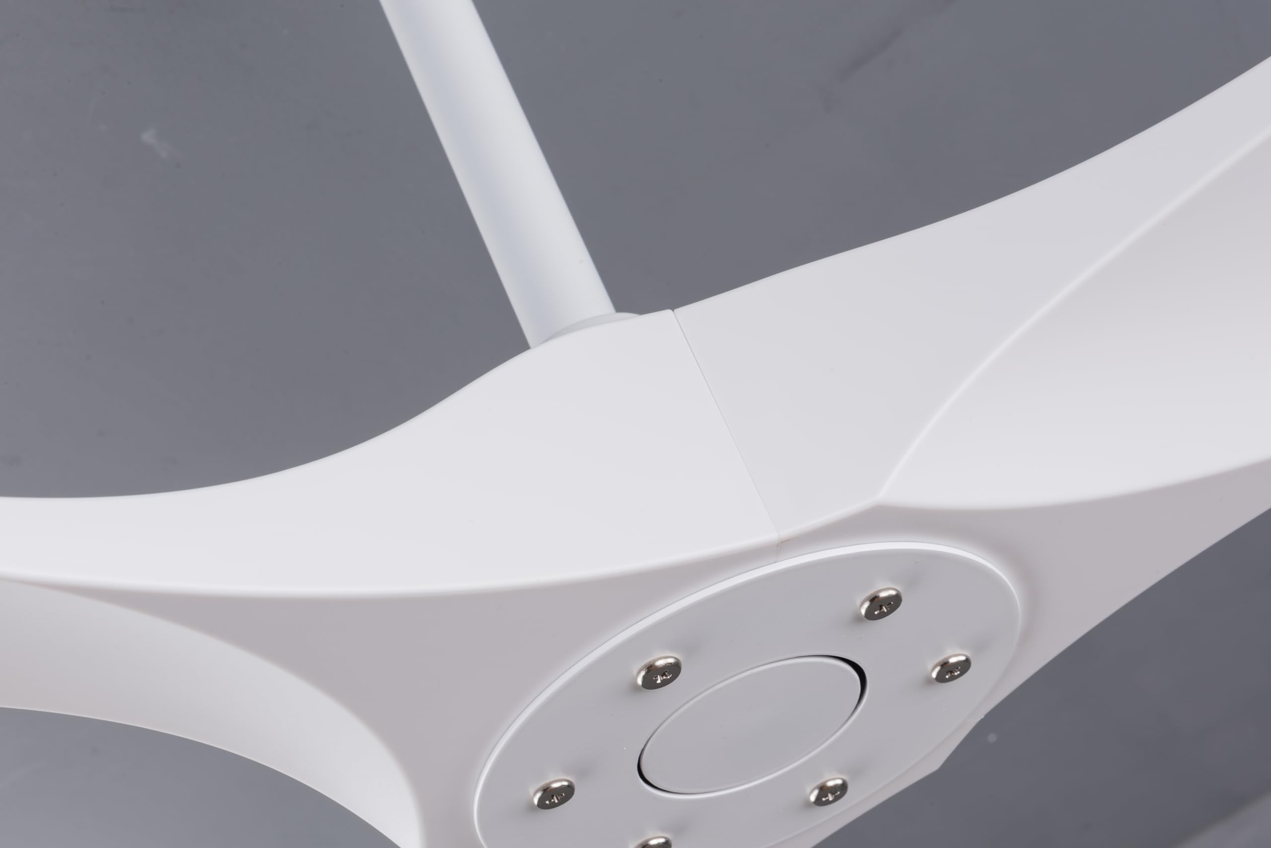 Homgoday Ventilador de Techo Moderno sin luz, 60 Pulgadas, Motor DC silencioso Reversible, Control Remoto con Temporizador, para Interior y Exterior, Dormitorio, Sala de Estar, Patio