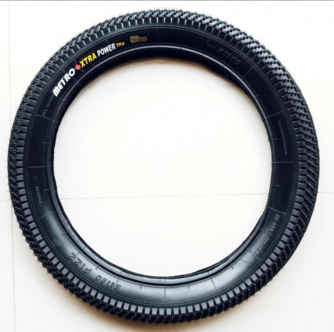 Bicycle Tyre, 20 x 2.4, Black, TP126, MTB Off-Road Knobby Tread-picture-13