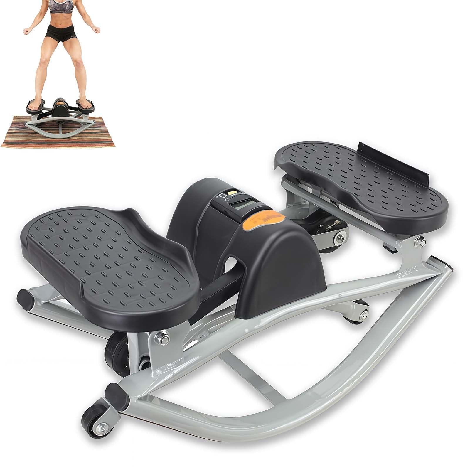 Stepper de fitness portable à bascule pour tonifier les cuisses et abdos sans sortir