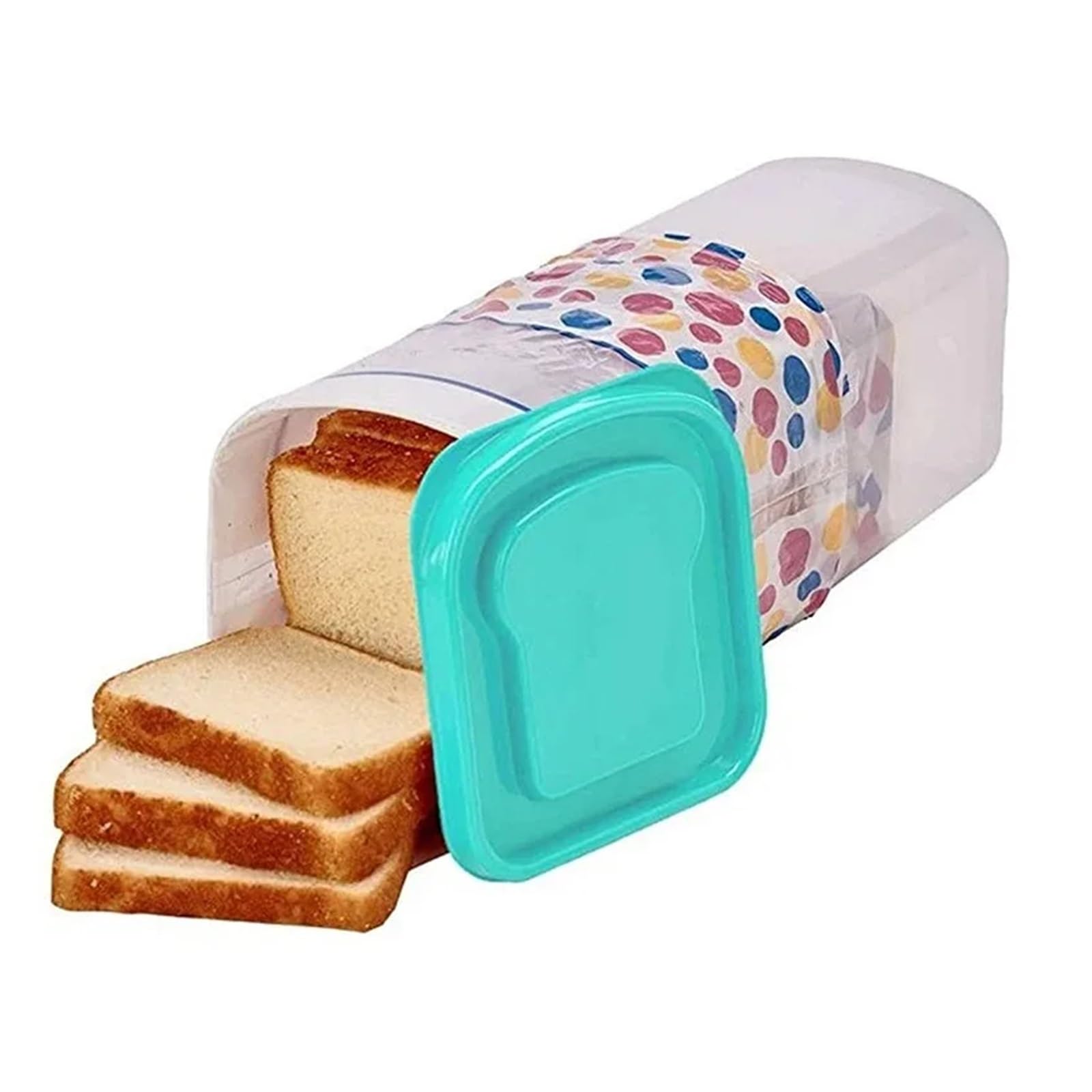 LUYSGBXR Bread Bin Airtight Bread Box Rectangular Food Storage Container For Kitchen Countertop Clear Translucent Cake Cookies Fresh Keeper