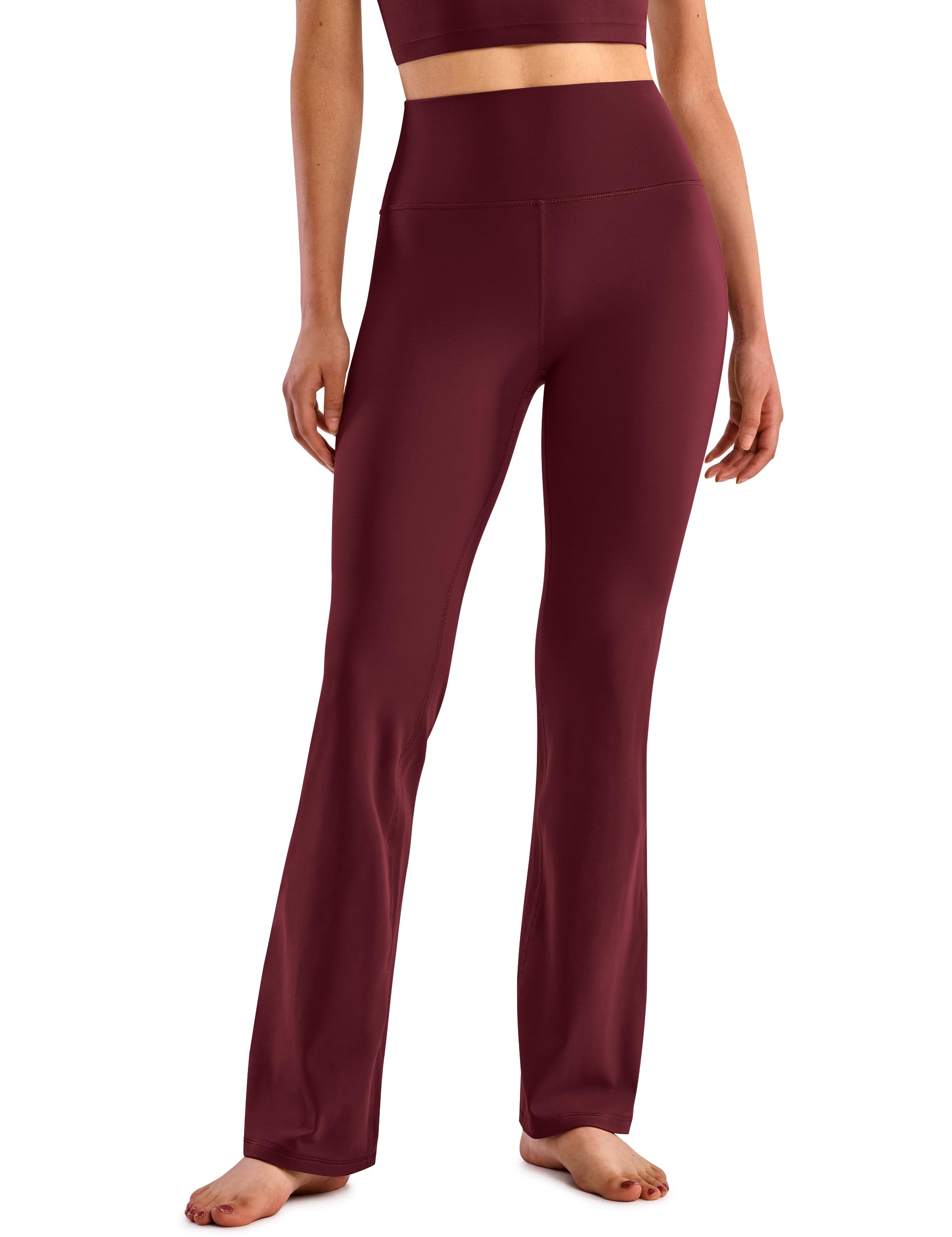 BAYDI Clouduxi Women's Flared Leggings High Waist Workout Bootcut Yoga Pants with Pockets Wide Leg 28"/30"/32"/34"