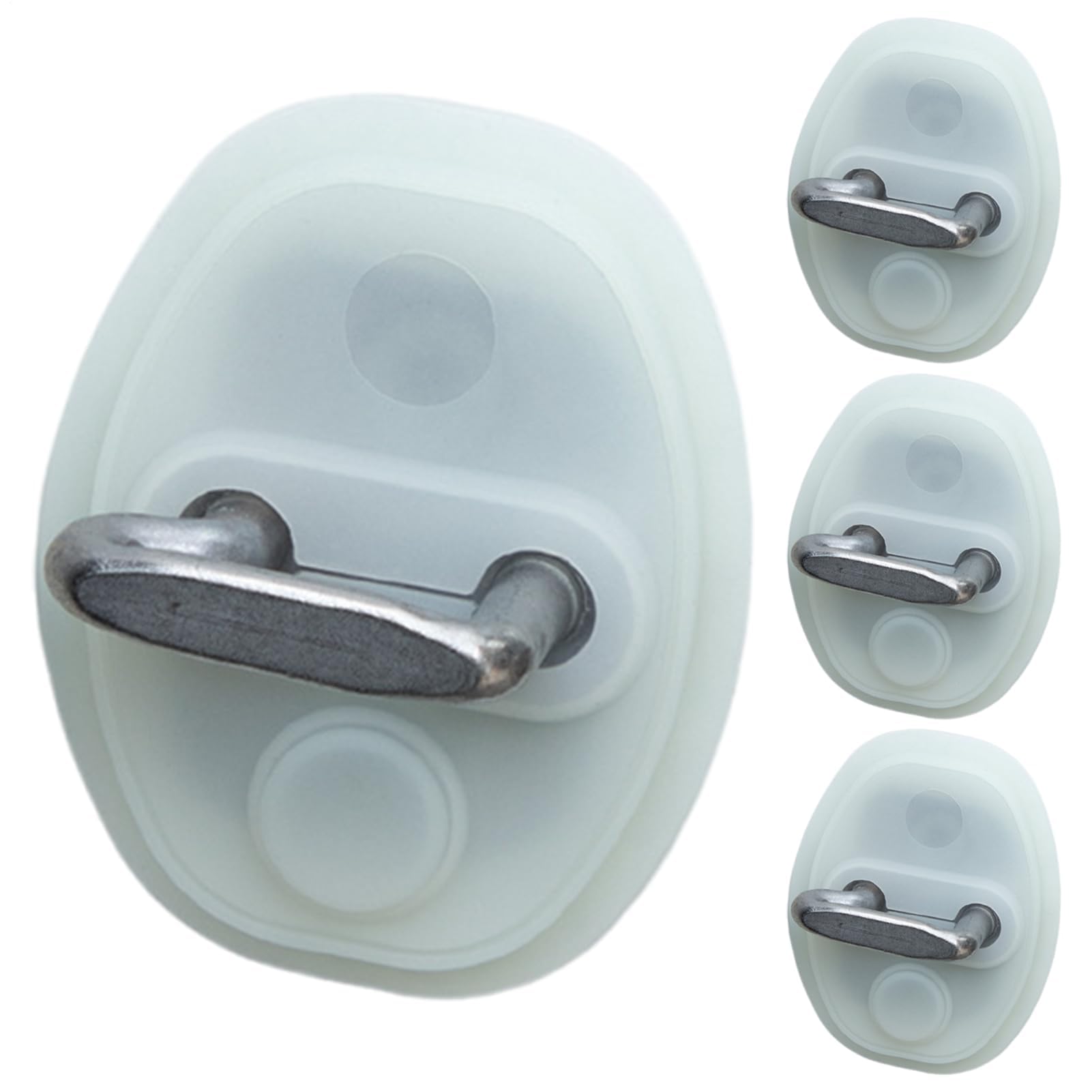 QIZUN 4 Pcs Car Door Lock Damper for Suzuki Swift 2024-2026 Silicone Noise Reduction Protection Shock Absorber Buffer Pad Trim Accessories