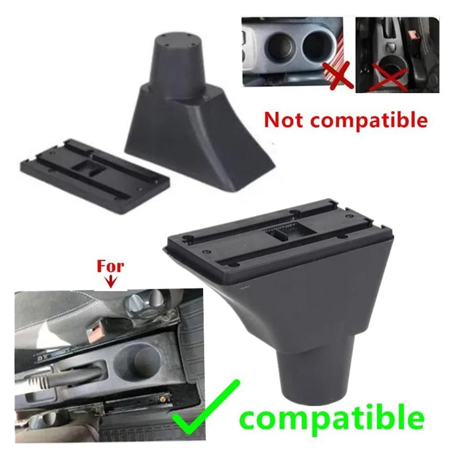 per Dacia per Sandero per Logan 2 Box Bracciolo Portaoggetti Auto