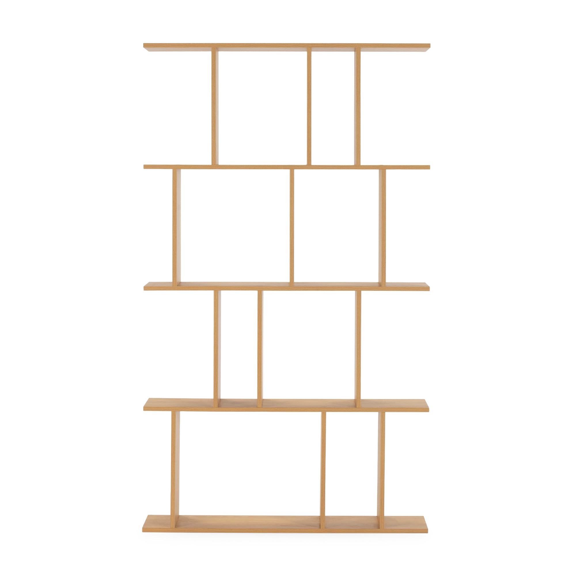 HOMN LIVING Estantería Niko 8 Huecos Color Roble, para Salón, Comedor o Despacho, 98 cm (Ancho) 25 cm (Profundo) 168 cm (Altura)