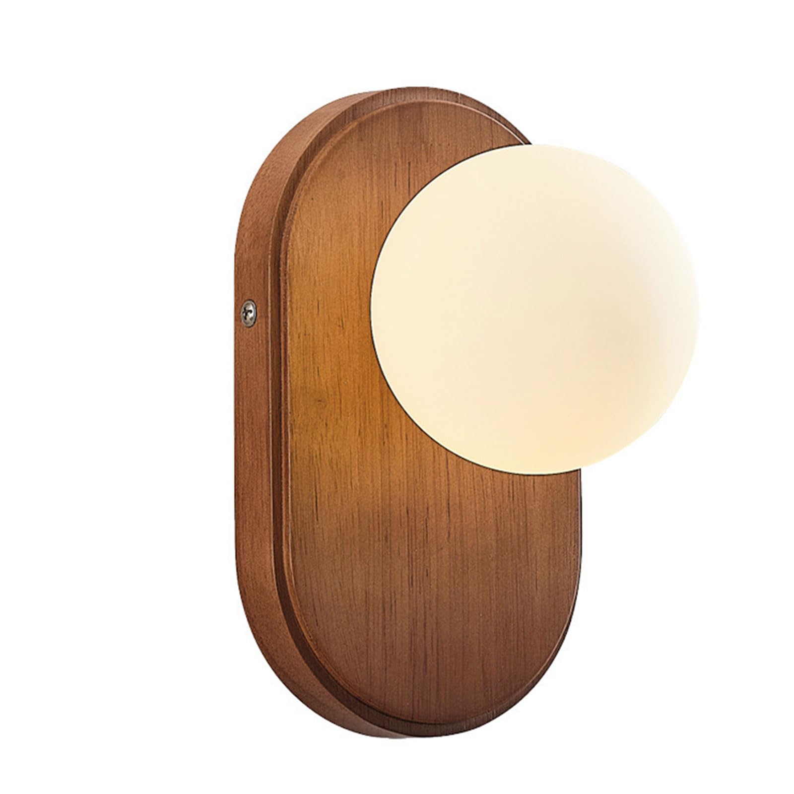 SXSCARKX Wall Sconce Minimalist Wooden Japanese Wabi-sabi Style Walnut Color Lamps Retro Light Fixtures for Living Room Bedroom(1 Pack)