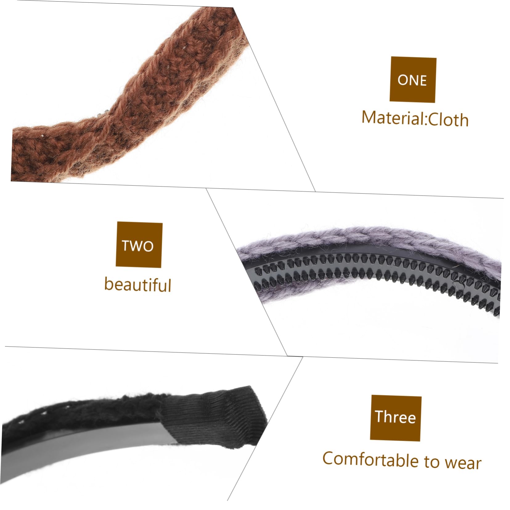 Baluue 16stücke Teiliges Geflochtener Haarbänder Für Damen Stilvolle Rutschfeste Gestrickte Haaraccessoires Schwarz Braun Und Beige Für Verschiedene Anlässe Und Looks