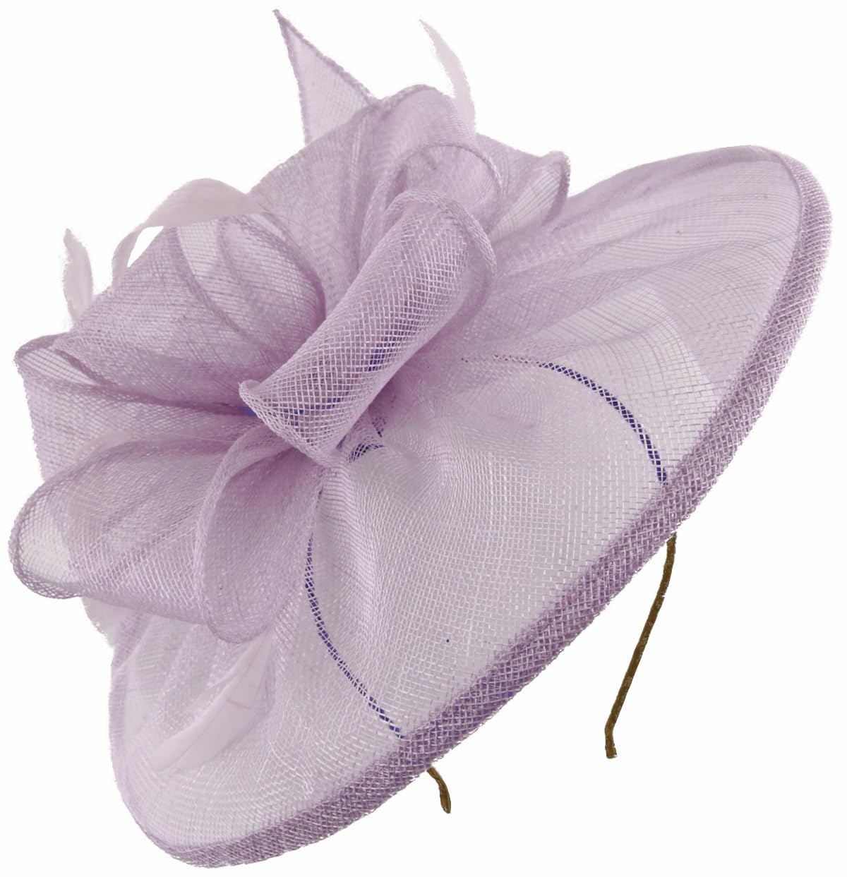 Failsworth Millinery Sinamay Disc Headpiece - Opal, One Size