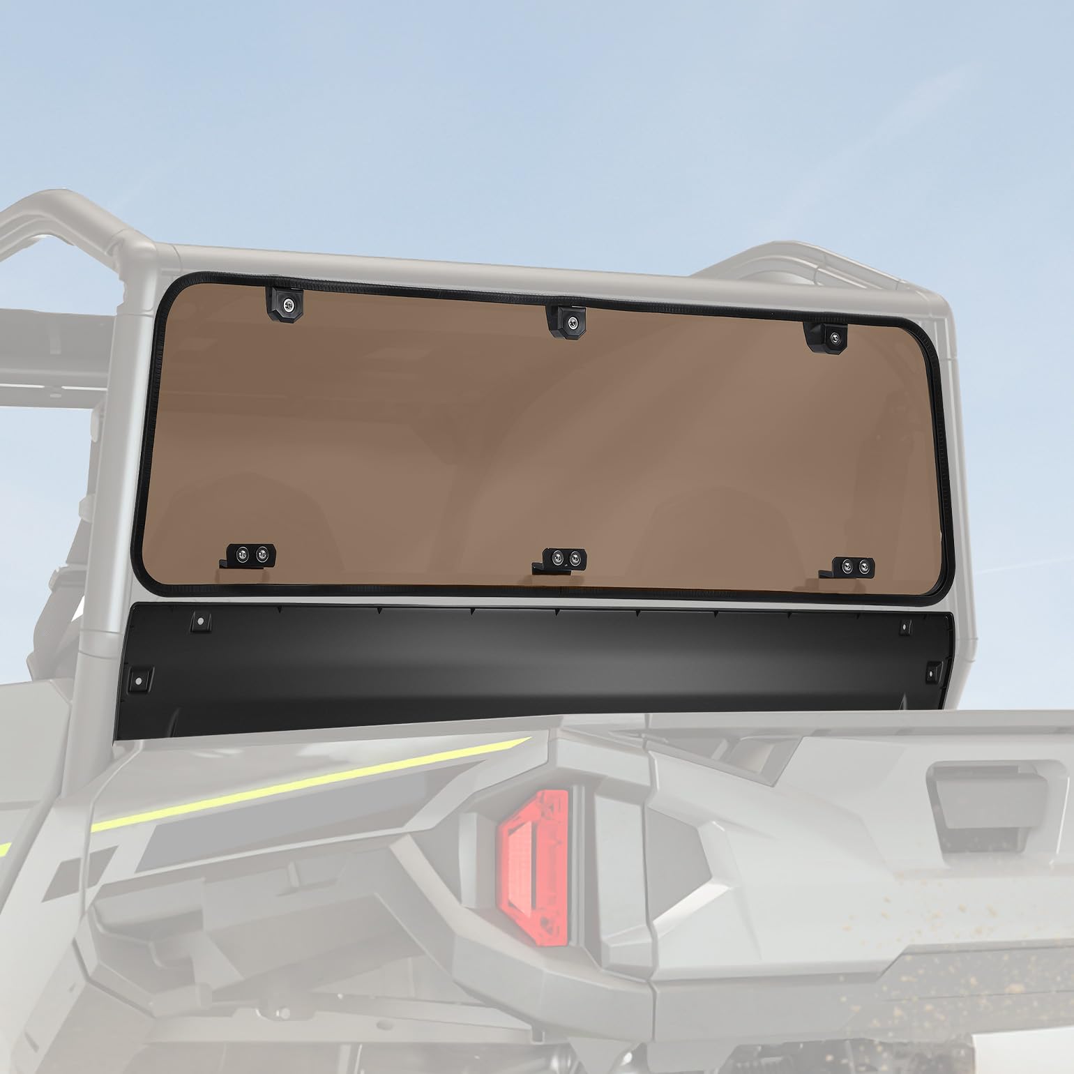 KEMIMOTO Tinted Rear Windshield Compatible with Polaris General 1000 / General 4 1000 / General XP 1000 / General XP 4 1000 Hard Window Scratch