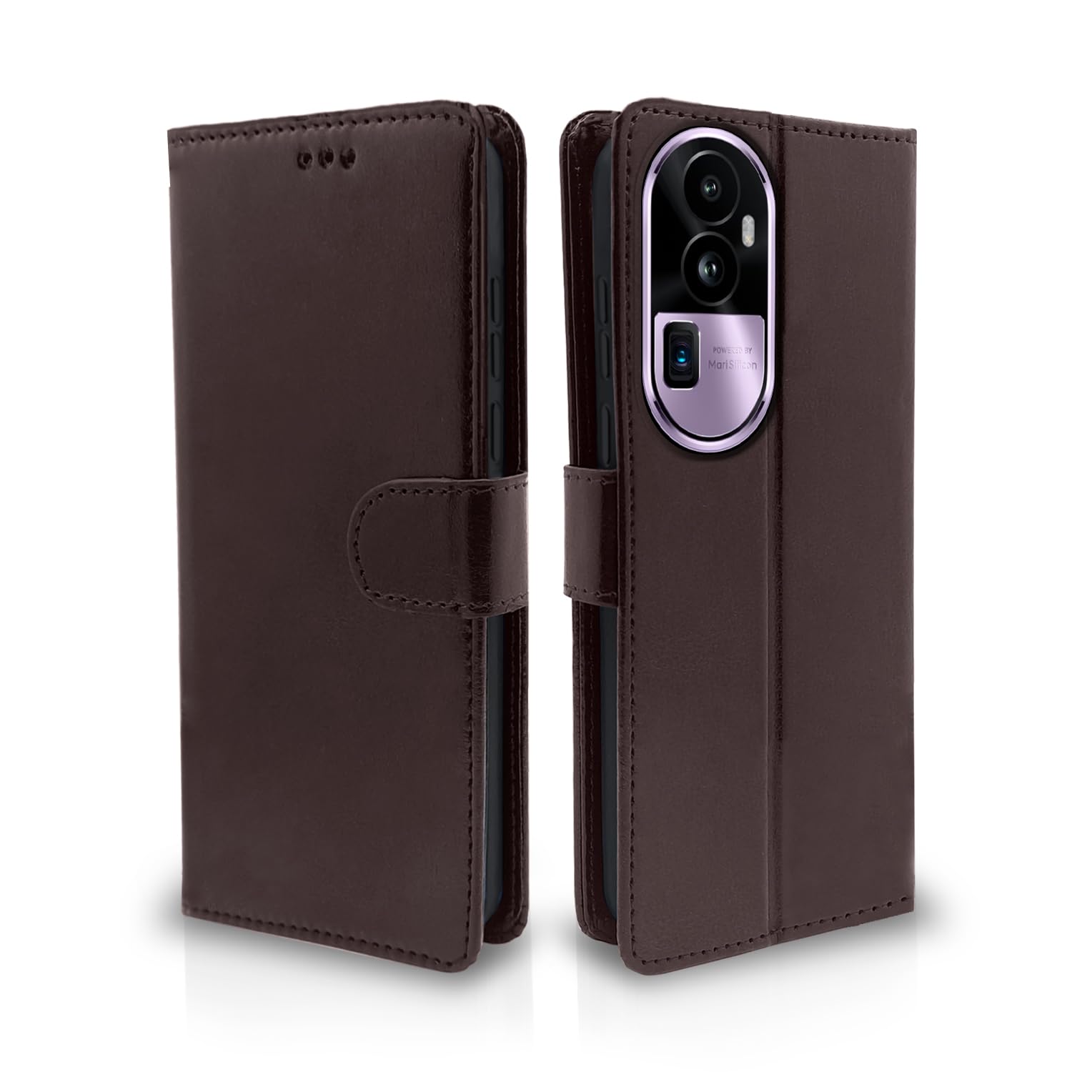 Pikkme Oppo Reno 10 Pro Plus 5G Flip Cover Leather Finish | Inside TPU with Card Pockets | Wallet Stand and Shock Proof | Complete Protection Flip Case (Coffee) (B0CGJCR9YS) Amazon Price History, Amazon Price Tracker
